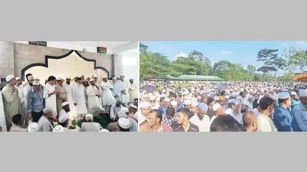 সিলেটে মাওলানা ফরিদ উদ্দিন চৌধুরীর জানাজায় হাজারো মানুষের ঢল