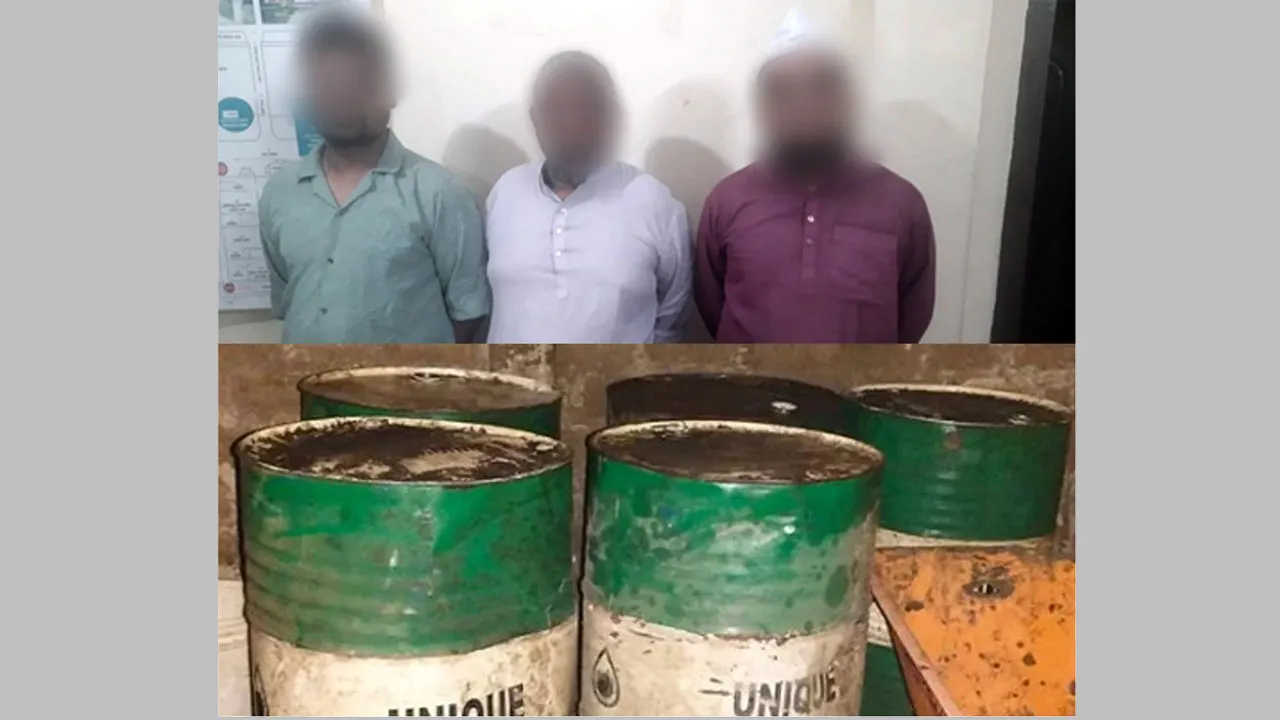 সিলেটে বাড়িতে জ্বালানি তেল মজুদ, ৩ জনের কারাদণ্ড