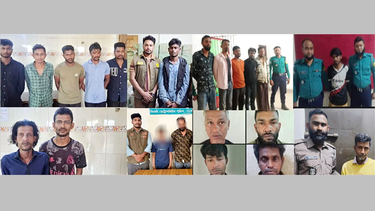 সিলেট নগরে পুলিশের সাড়াশি অভিযানে ৪ দিনে আটক ৪১৫