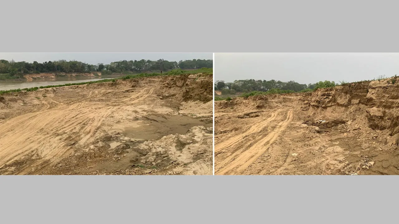 ইজারা ছাড়াই রাতের আঁধারে বালু লুট, জানে না প্রশাসন