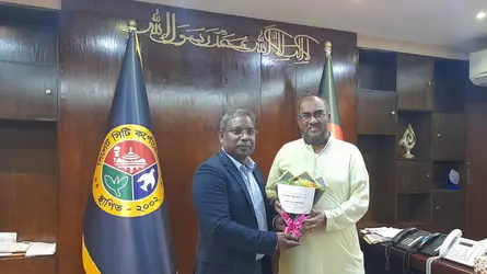 সিসিক প্রশাসকের সাথে শাবিপ্রবি ভিসির সৌজন্য সাক্ষাৎ