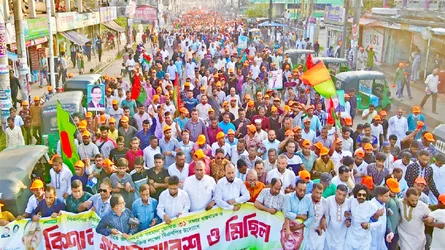 সিলেটের দক্ষিণ সুরমায় বিএনপি নেতা কাইয়ুম চৌধুরী শোডাউন
