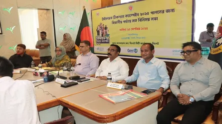 সিলেটে ৩০ লাখ শিশু বিনামূল্যে পাবে টাইফয়েডের টিকা