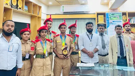 লিডিং ইউনিভার্সিটি বিএনসিসি প্লাটুনের কালেক্টিভ ক্যাম্পে গৌরবময় অর্জন