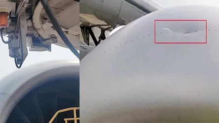 ওসমানী এয়ারপোর্টে বিমানের সাথে বোর্ডিং ব্রিজের ধাক্কা