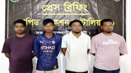 সিলেটে র‌্যাবের অভিযানে ৪ অনলাইন জুয়াড়ি আটক