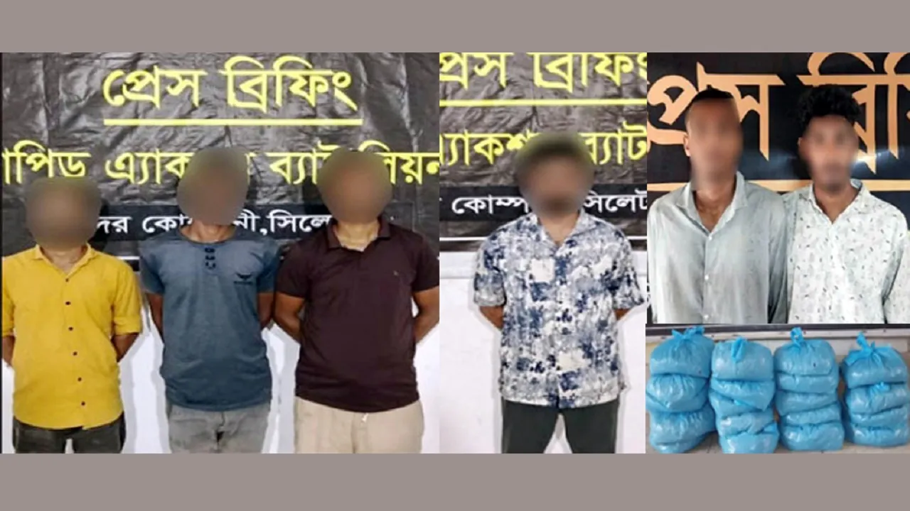 সিলেটে র‌্যাবের অভিযানে জুয়াড়িসহ আটক ৬