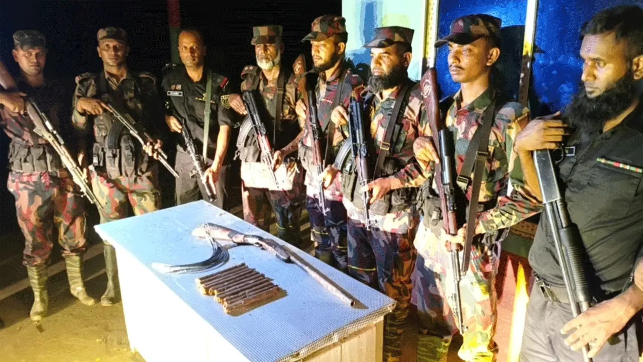 সিলেটে ওয়ান শুটার গান, ডেটোনেটর ও বিস্ফোরক উদ্ধার