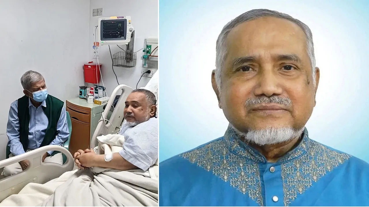 জামায়াতের নায়েবে আমির ডা: তাহেরকে দেখতে হাসপাতালে মির্জা ফখরুল