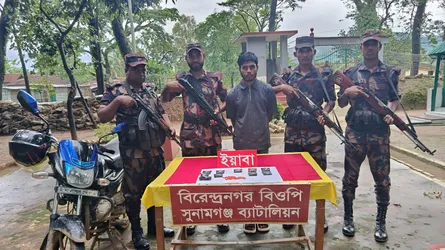 তাহিরপুরে ৬ লাখ টাকার ইয়াবাসহ এক যুবক আটক