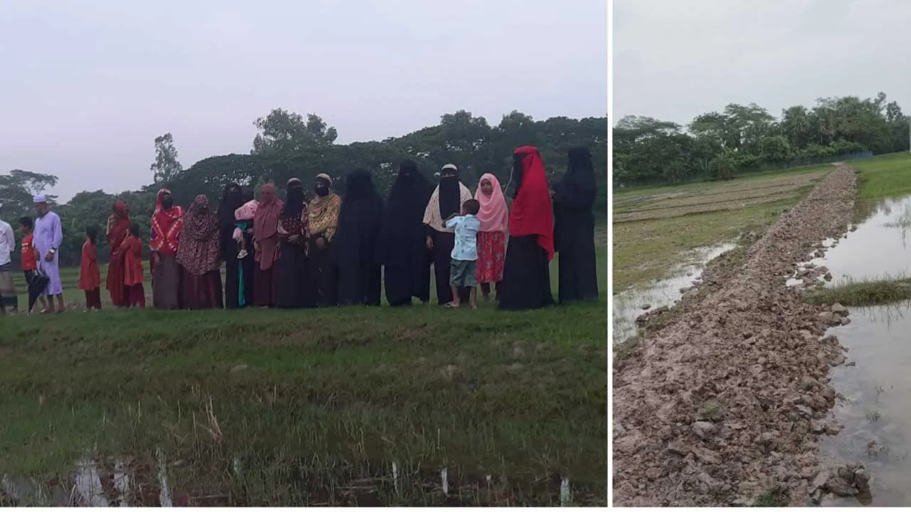 তালতলীতে সরকারি রাস্তা কেটে নিল প্রভাবশালী