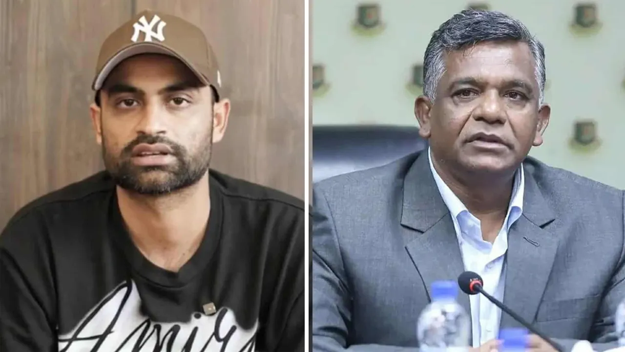 বিসিবি সভাপতি ও ক্রীড়া উপদেষ্টার বিরুদ্ধে তামিমের বড় অভিযোগ