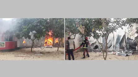 টাঙ্গাইলে ১৪৪ ধারা উপেক্ষা করে ফের সংঘর্ষ, অগ্নিসংযোগ-ভাঙচুর
