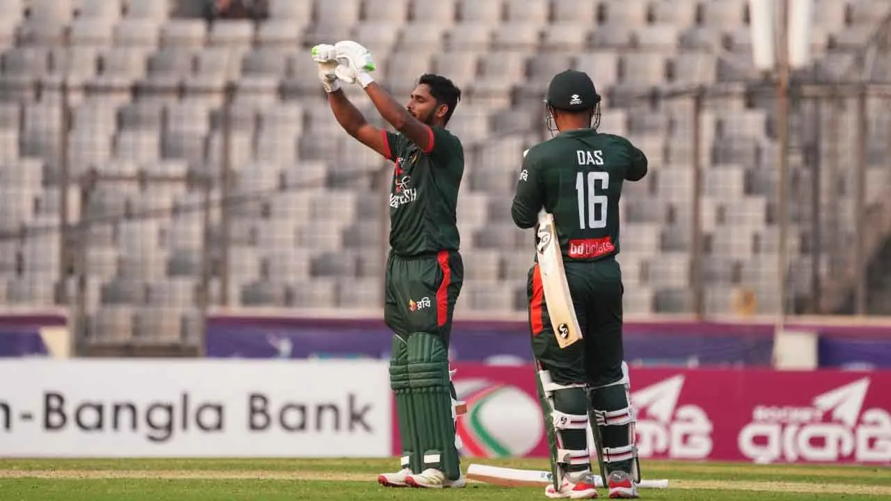 ক্যারিয়ারের প্রথম সেঞ্চুরি স্ত্রীকে উৎসর্গ করলেন তানজিদ তামিম