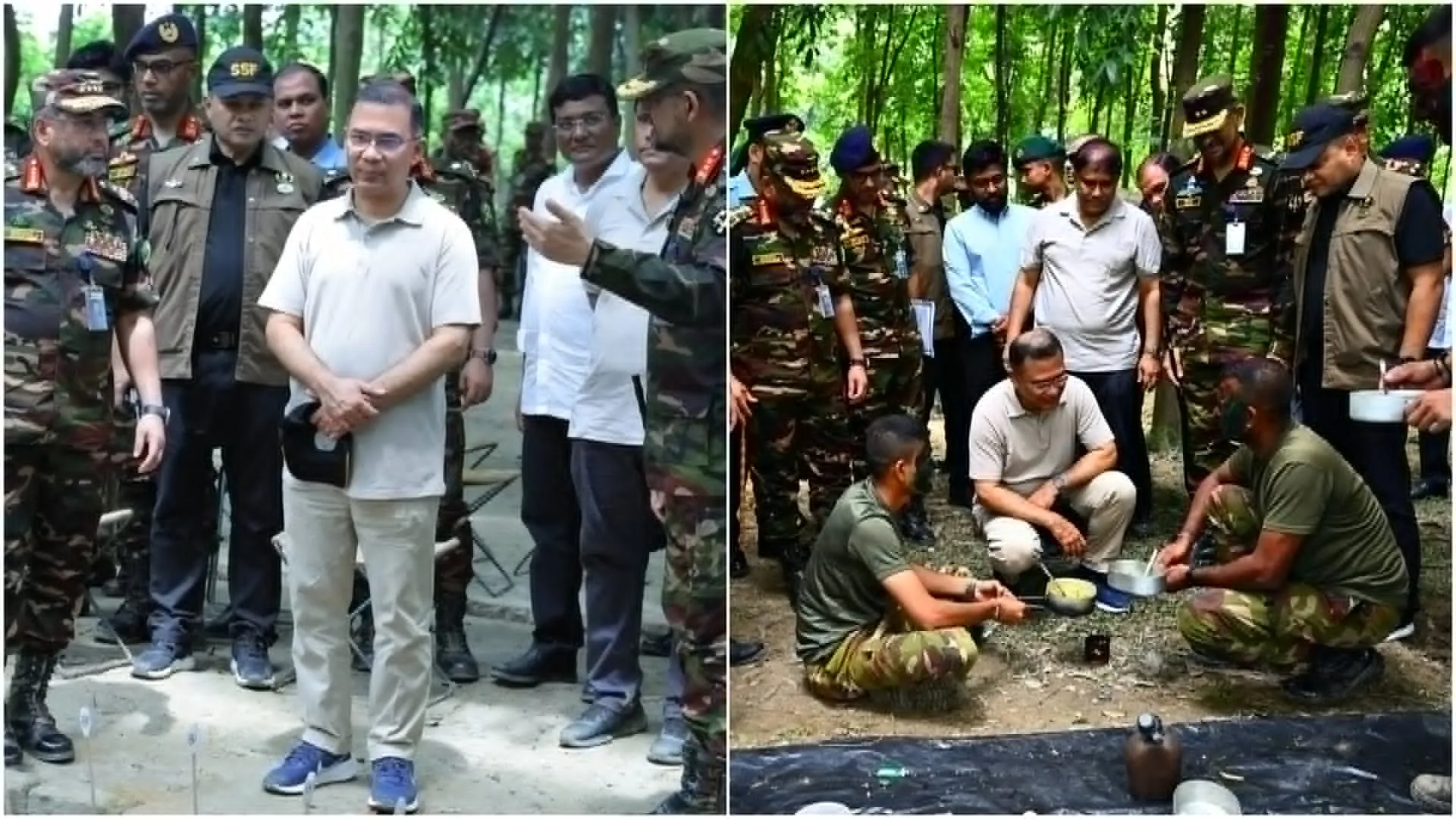 সেনাবাহিনীর গ্রীষ্মকালীন মহড়া পরিদর্শন প্রধানমন্ত্রীর