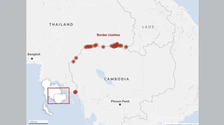 থাইল্যান্ড-কম্বোডিয়া সংঘাত বন্ধে সরব হচ্ছেন ট্রাম্প