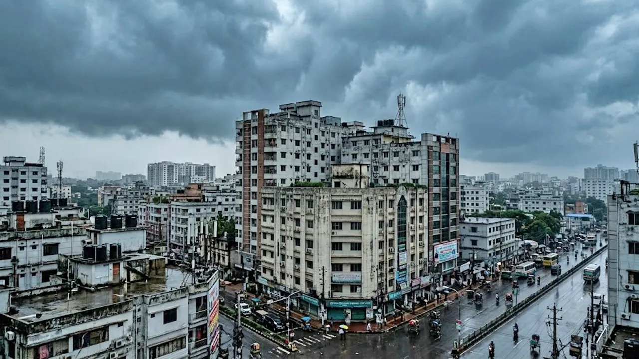 ঢাকার আকাশ মেঘলা, বৃষ্টি-বজ্রবৃষ্টির সম্ভাবনা