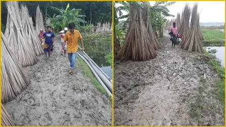 গ্রীষ্মে ধুলা বর্ষায় কাদা, শেখরকান্দি-পাইককান্দি সড়কে ১০ হাজার মানুষের ভোগান্তি