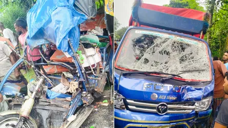 ঠাকুরগাঁওয়ে ত্রিমুখী সংঘর্ষে নিহত ২, আহত ৪