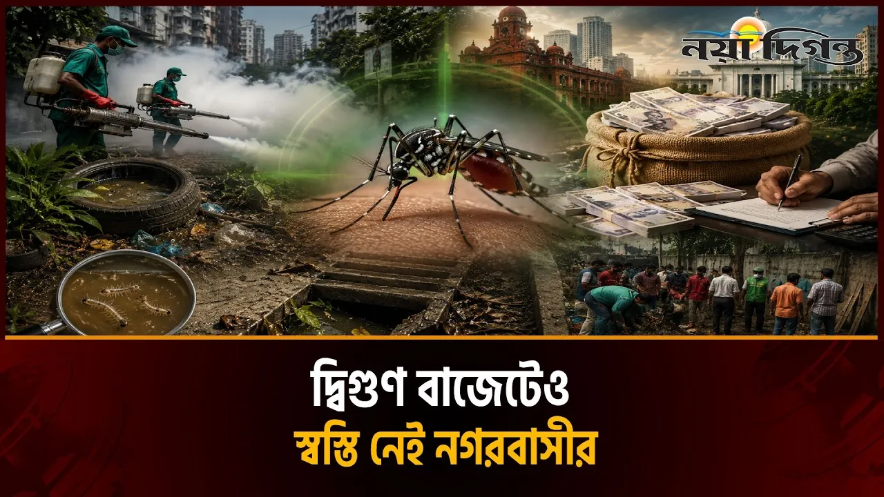 দ্বিগুণ বাজেটেও কমছে না মশার দৌরাত্ম্য, ডেঙ্গু আতঙ্কে নগরবাসী