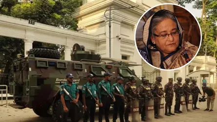 হাসিনার রায়কে কেন্দ্র করে ট্রাইব্যুনাল এলাকায় কড়া নিরাপত্তা