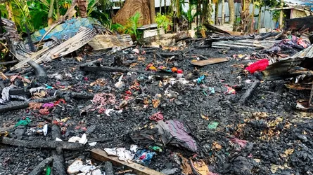 লালমোহনে সহোদর ভাইয়ের দুই বসতঘর পুড়ে ছাই
