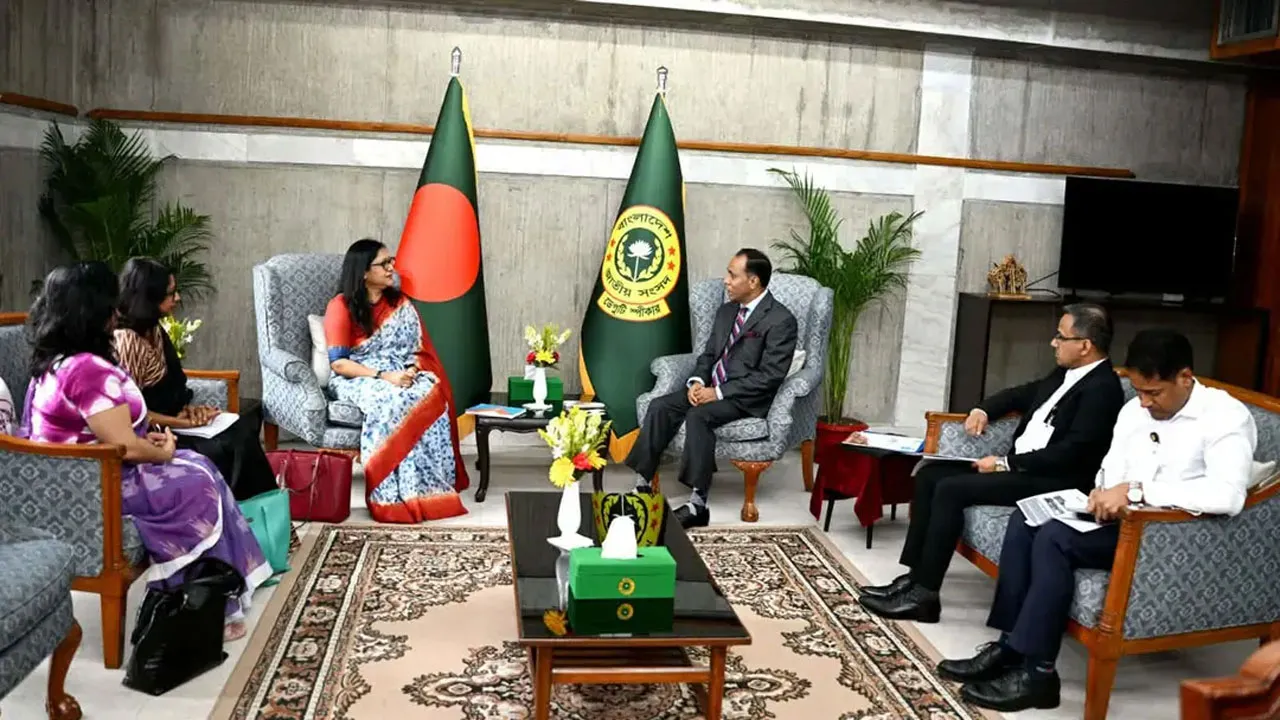 ডেপুটি স্পিকারের সাথে ইউনিসেফ প্রতিনিধিদলের সৌজন্য সাক্ষাৎ