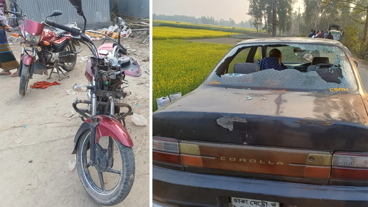 উল্লাপাড়ায় জামায়াতের নারী কর্মীদের নির্বাচনী প্রচারণায় বাধা, হামলা ও গাড়ি ভাঙচুর