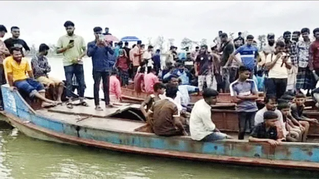 জাফলংয়ের পিয়াইন নদীতে পড়ে যুবক নিখোঁজ