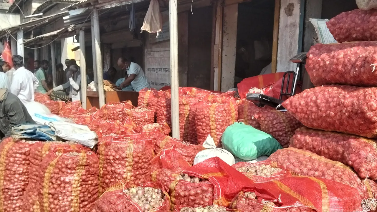 নলডাঙ্গার পেঁয়াজের ন্যায্য মূল্য না পাওয়ায় দুশ্চিন্তায় কৃষকরা