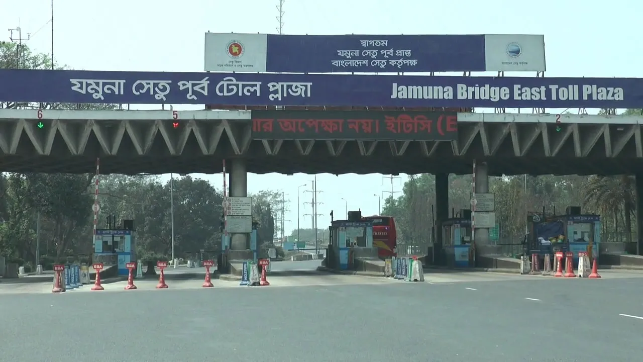 যমুনা সেতু মহাসড়কে বেড়েছে যানবাহনের চাপ