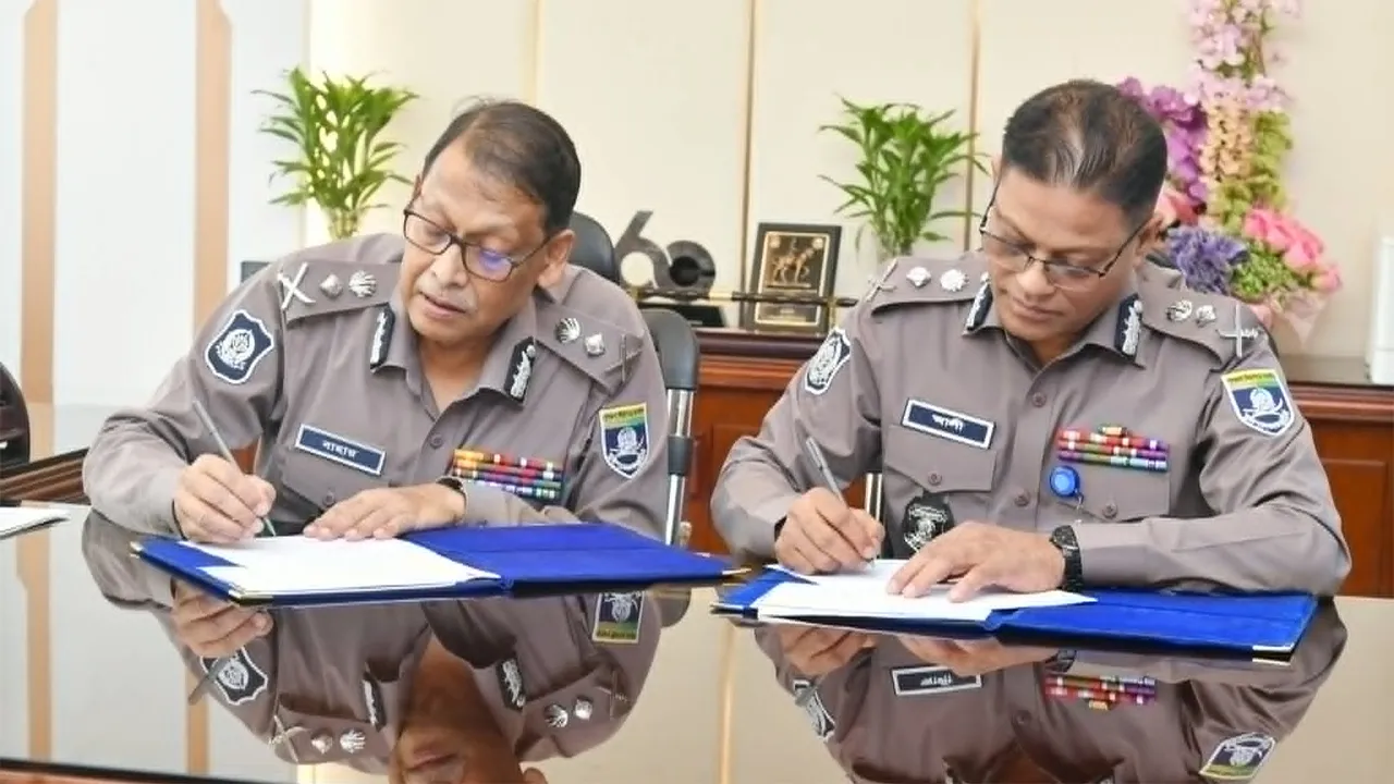 দায়িত্ব গ্রহণ করলেন নবনিযুক্ত আইজিপি