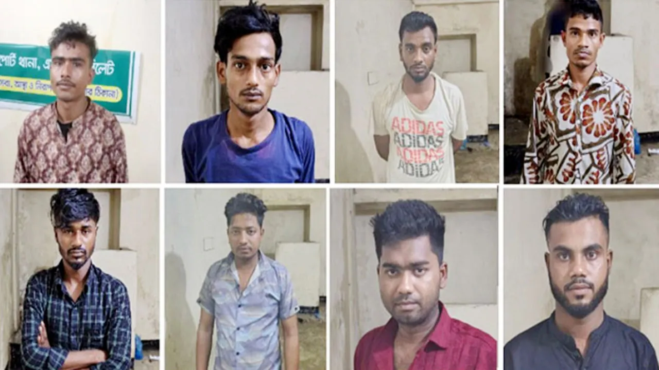 সিলেটে চুরির হওয়া সিএনজির সূত্র ধরে গ্রেফতার ৮ ডাকাত