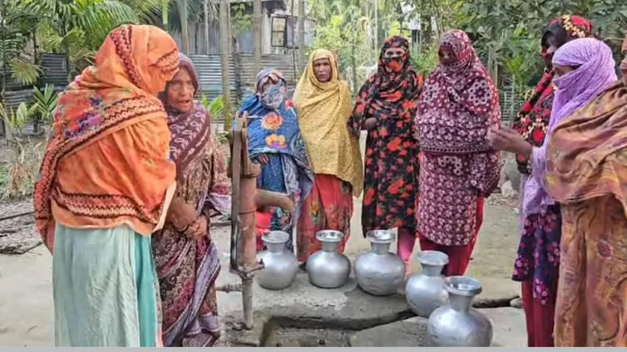 চরফ্যাশনে হাজার হাজার টিউবওয়েলে উঠছে না পানি
