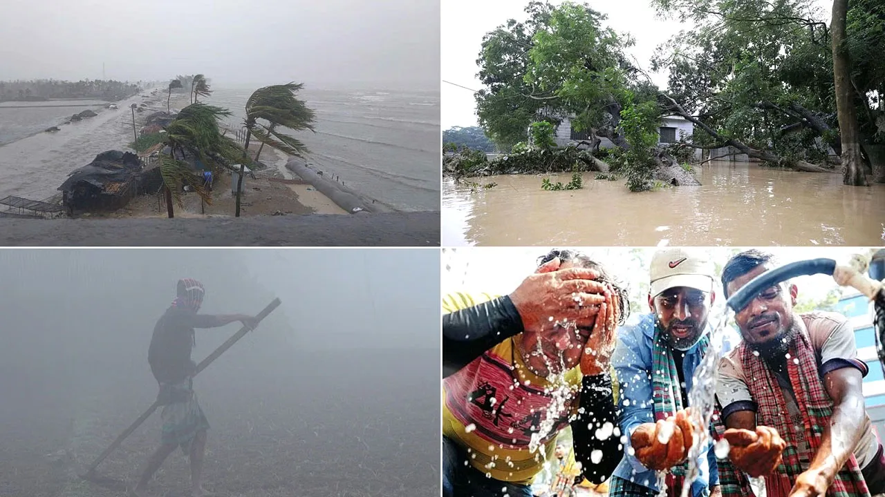 বৈশ্বিক তাপমাত্রা বৃদ্ধিতে দীর্ঘমেয়াদী ঝুঁকিতে বাংলাদেশ
