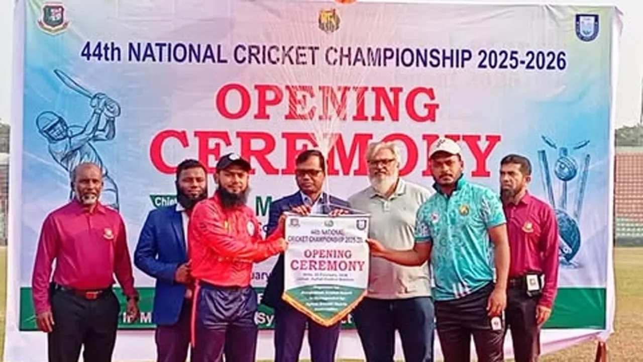 সিলেটে জাতীয় ক্রিকেট চ্যাম্পিয়নশীপ উদ্বোধন