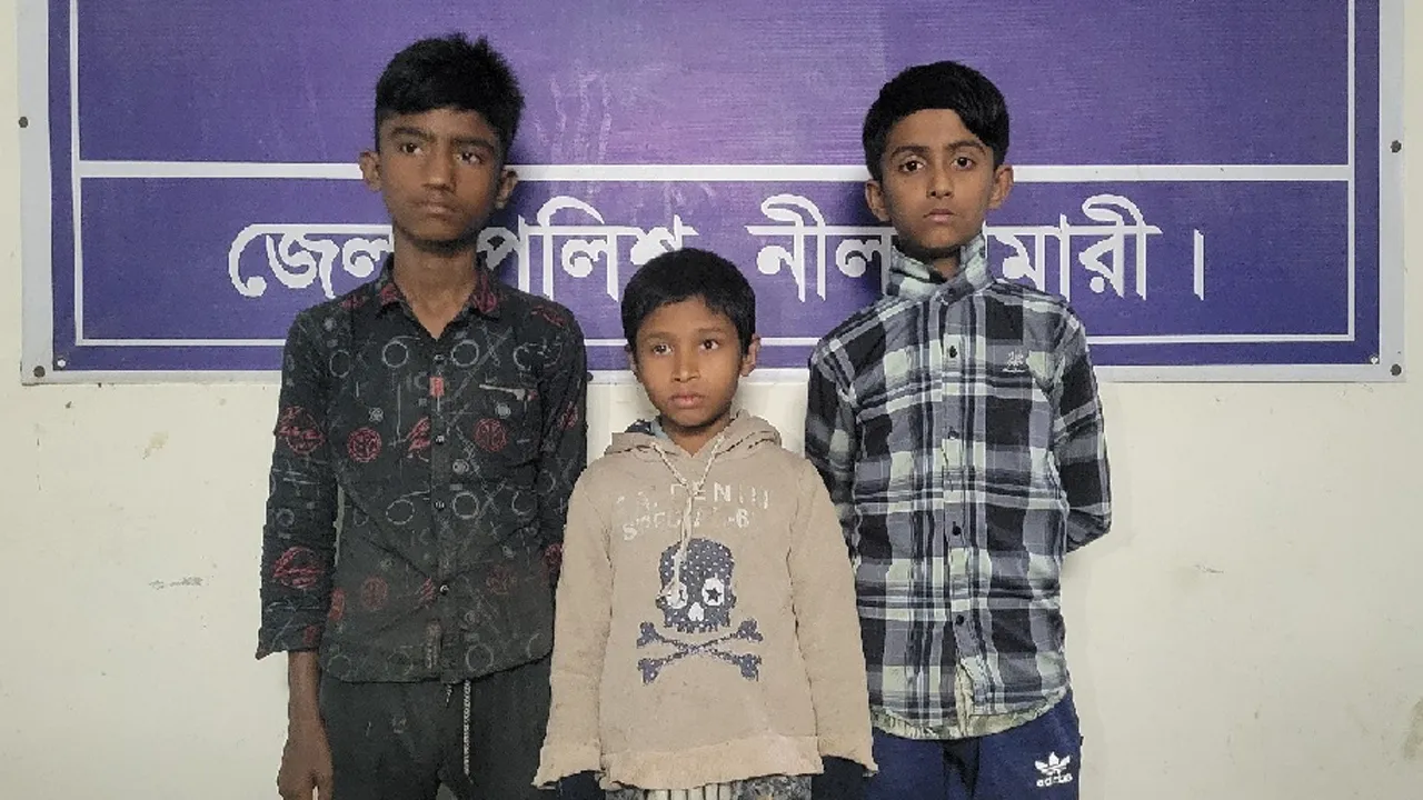 নীলফামারী সীমান্ত দিয়ে ভারতে যাওয়ার চেষ্টায় ৩ শিশু আটক