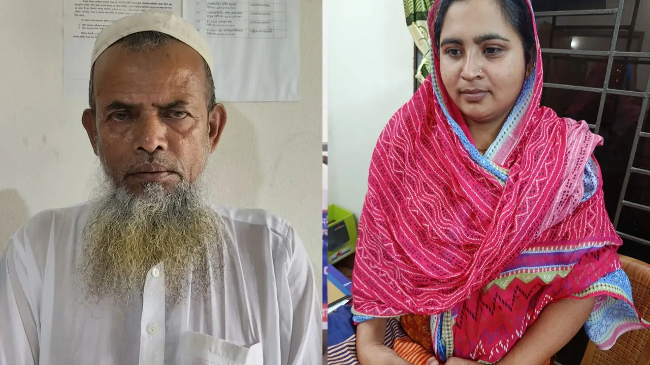 মাদারীপুরে মানবপাচার মামলায় পুত্রবধূ ও শ্বশুর গ্রেফতার