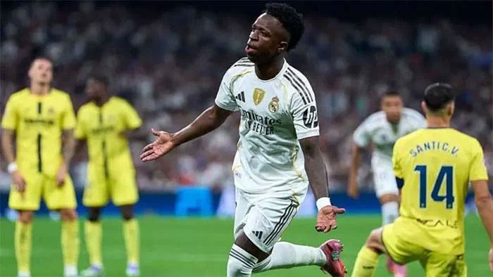 Vinicius'-brace-sends-Real-Madrid-top-of-La-Liga