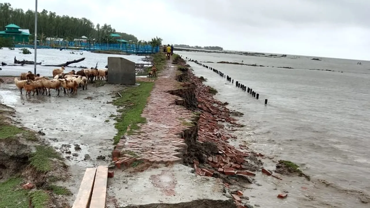 নিম্নচাপের প্রভাবে ভোলায় ১০ কোটি টাকার ক্ষয়ক্ষতি