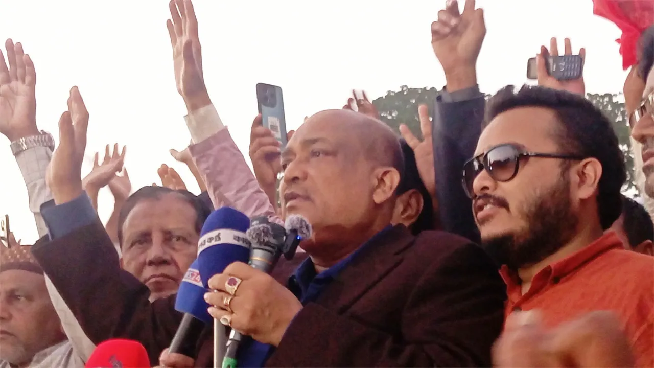 বাজিতপুরে বিএনপি নেতা ইকবালকে মনোনয়ন দেয়ার দাবিতে শোডাউন