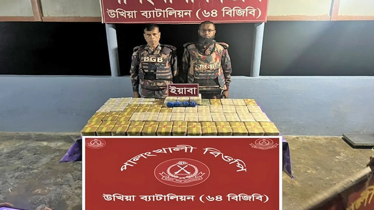 উখিয়া সীমান্তে বিজিবির অভিযানে ৬ লাখ ৭২ হাজার ইয়াবা জব্দ