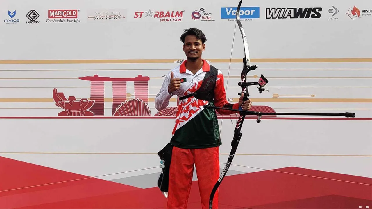 এশিয়ান কাপ আরচ্যারিতে স্বর্ণ জিতলেন বাংলাদেশের আলিফ