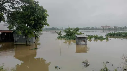 পাহাড়ি ঢলে আখাউড়ায় সীমান্তবর্তী কয়েক গ্রাম প্লাবিত