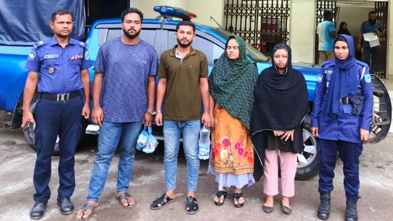 ফেসবুকে সখ্যতার পর ডেকে এনে মুক্তিপণ আদায়, সিদ্ধিরগঞ্জে ২ নারীসহ গ্রেফতার ৪