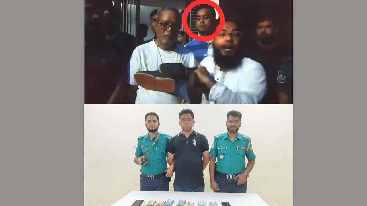 সাবেক সিইসি নুরুল হুদার সাথে মবকাণ্ডে জড়িত একজন গ্রেফতার
