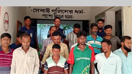 পাংশায় ১৩ জুয়ারি আটক