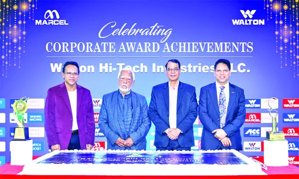 আইসিএসবি ও আইসিএমএবি অ্যাওয়ার্ড  অর্জনের সাফল্য উদযাপন ওয়ালটনের