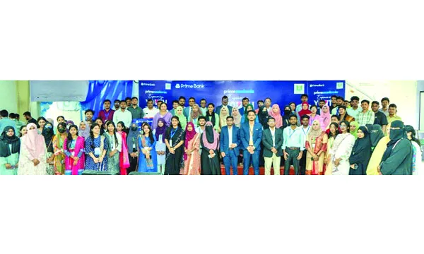 হামদর্দ ইউনিভার্সিটিতে প্রাইম ব্যাংকের এমপাওয়ারিং ইয়ুথ’ সেমিনার