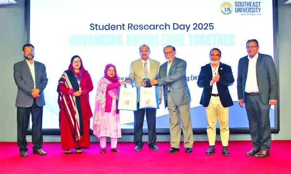 সাউথইস্ট ইউনিভার্সিটিতে ‘স্টুডেন্ট রিসার্চ ডে ২০২৫’ অনুষ্ঠিত